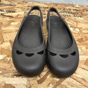 CROCS Black Slingback Sandals
